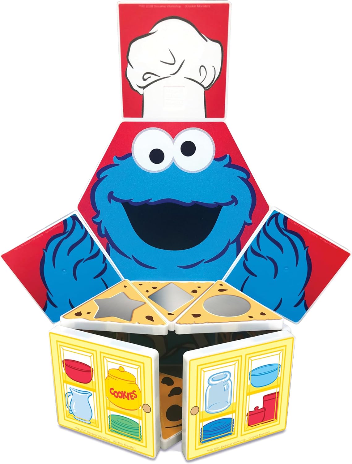 CreateOn “Sesame Street” Toys, Magnetic Kids’ Building Tiles from “Sesame Street” Books, Colors with Elmo Magnet Tiles, Educational Toys for Ages 3+, 17 Pieces