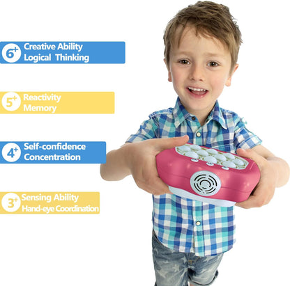 Intoypad Pop The Target! Handheld Speed Push Game Machine: A Fun Multiplayer Game for Family. Sensory Fidget Toy Christmas Toys Gifts for 6 7 8 9 10 11 12 Years Old Kids Road Trip Car Games Light Blue