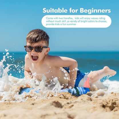 Inflatable Boogy Boards for Beach Travel Toys, 30” Cavas Slip Slide Water Park Body Surfing Board with Handles, Summer Fun Water Pool Game Toys for Kids 4,8,12 Ages