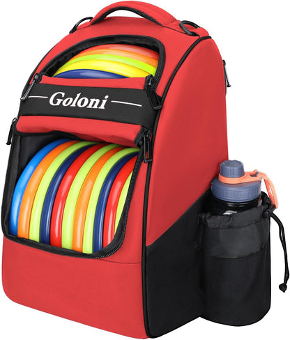 Disc Golf Bag Holds 23+ Discs,Durable Disc Golf Backpack with cooler compartment,Large Capacity Frisbee Bags