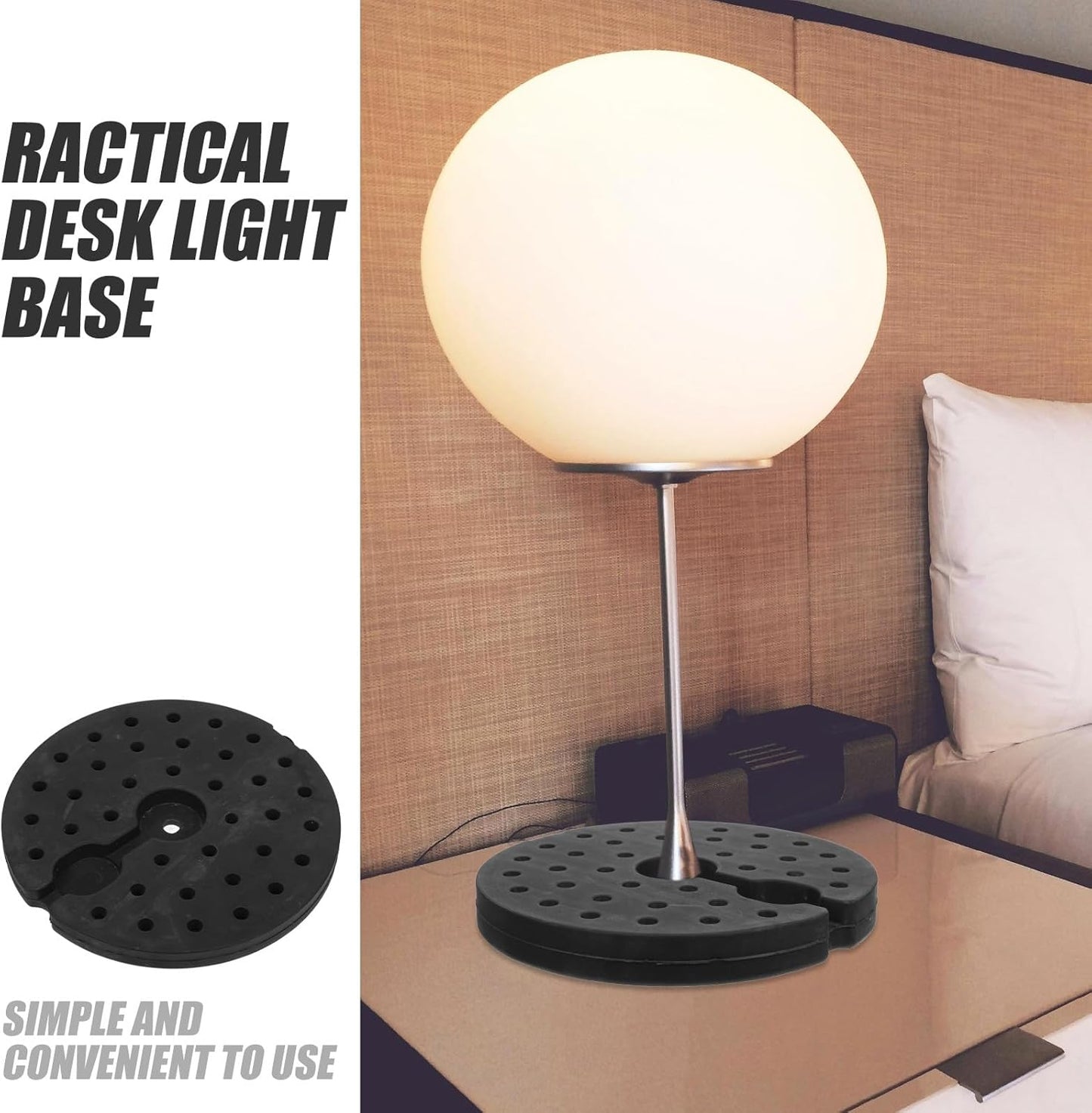 SEWACC Lamp Base Weight Block Weighted Floor Lamp Base for Home Bedroom Living Room 10. 6 Inch Diameter