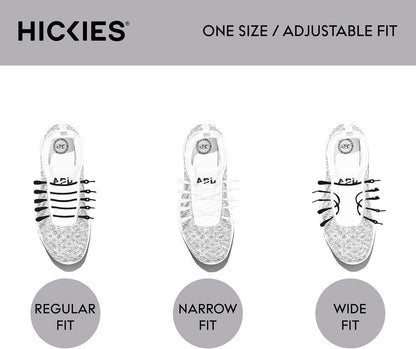 HICKIES No Tie Shoelaces – Elastic, Waterproof, Unisex Shoelaces for Adults, One Size Fits All for Sneakers & Running Shoes