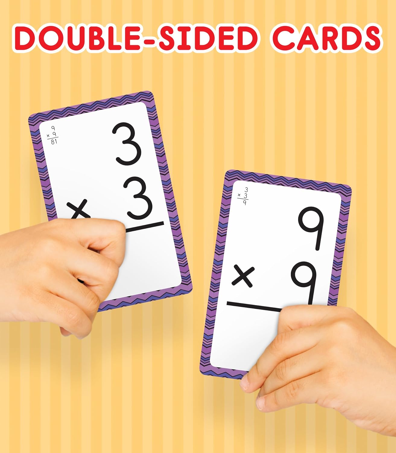 Carson Dellosa Addition, Subtraction, Division, and Multiplication Flash Cards, 4 Sets of Flashcards, Math Games for Kids 8-12, 3rd Grade Mathematics and Up