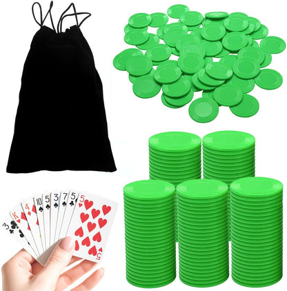 120Pcs 6-Color Plastic Poker Mini Chips (2.2CM Diameter) - Bulk Game Chips for Poker Play,Math Counting Learning, You Teaching & Rewards (6color)