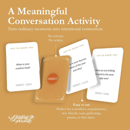 Connect Cards Family Edition - 100 Family Conversation Cards for Kids and Parents to Spark Deeper Connections & Meaningful Moments - Conversation Starters at Home, Dinner, or Travel