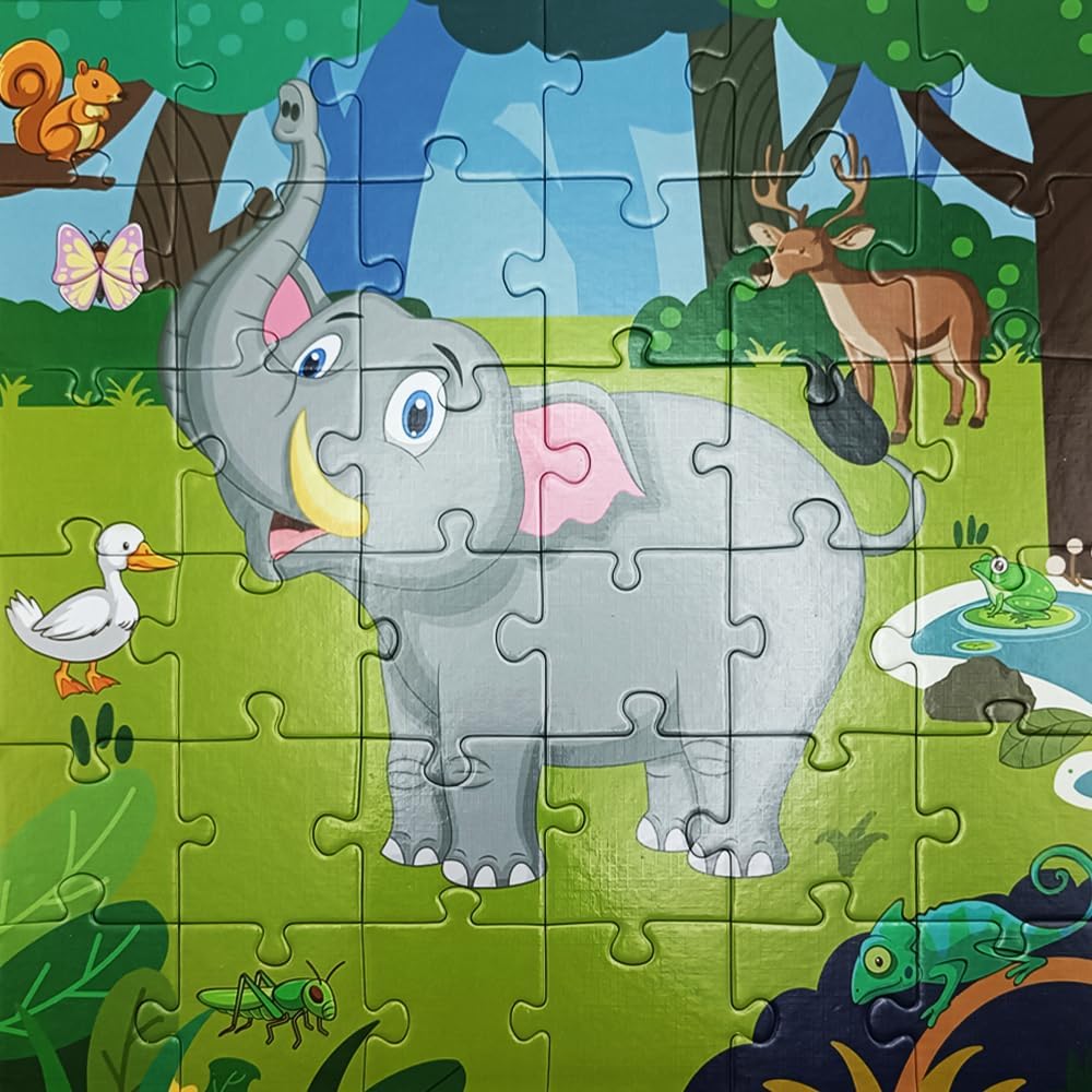 Panda Floor Puzzle Animal Jigsaw Large Puzzles 36 Piece Ages 3-6 for Toddler Children Learning Preschool Educational Development Toys (Panda)