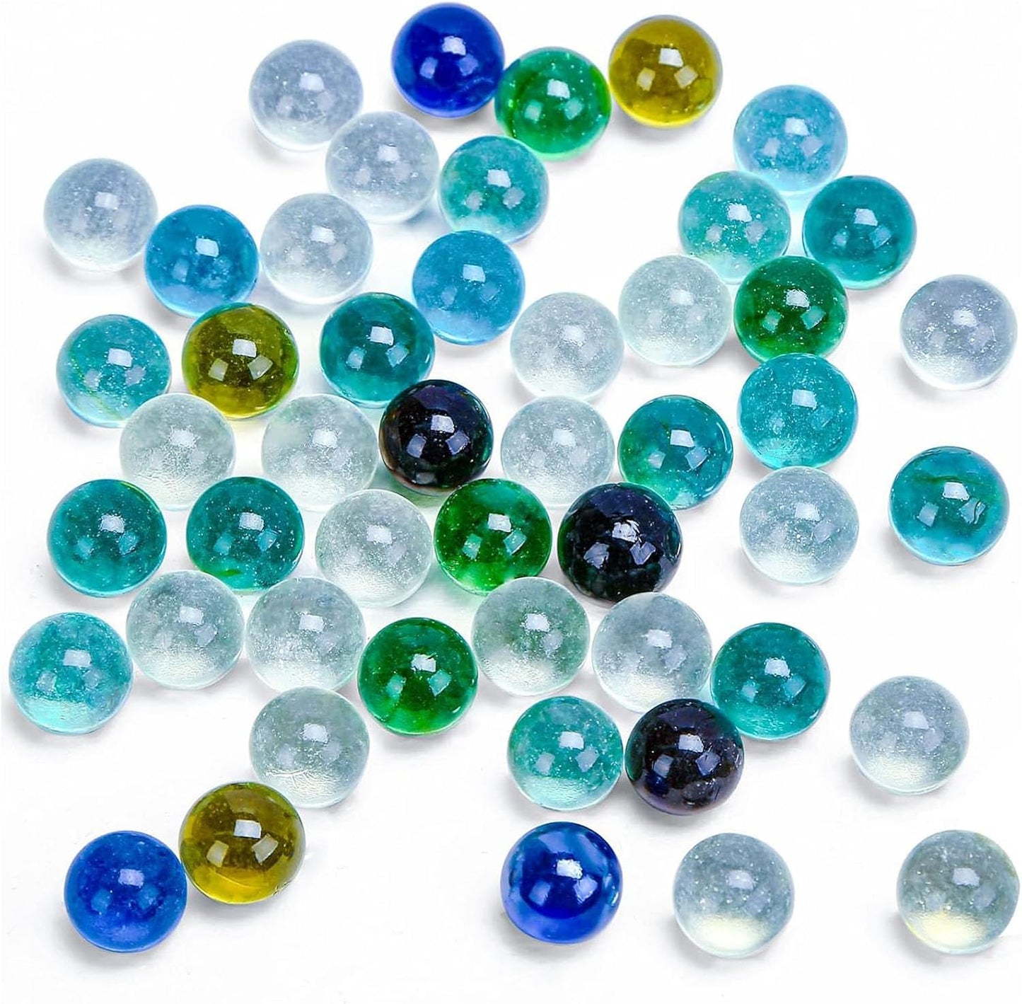 POPLAY 61PCS Marbles Games for Kids, with Gift Box for Marbles Run Games, Classroom Crafts Supplies Kit