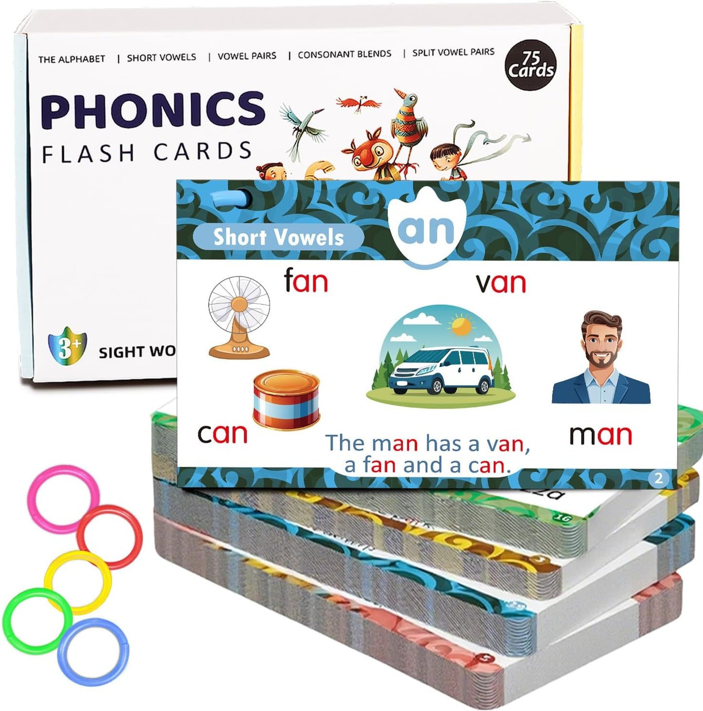 Phonics Learning Toy for Preschoolers – Phonics Flash Cards with Talking Pen, Speech Therapy & Autism Sensory Toy, Learn to Read Educational Gift for Boys & Girls,Kindergarten Learning Activities