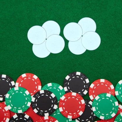 Toyvian 100pcs 19mm Semi- Bingo Chips Plastic Counting Discs Math Manipulatives Poker Game Tokens and Adults Board Game Accessories