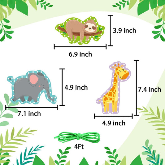 kapitomanio 12pcs Kids Lacing Cards, Cardboard Animals Sewing Cards with 12 Colorful Laces, Double Sided Lacing Playing Games for Kids Gifts