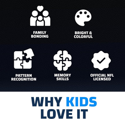 MasterPieces Sports Games - NFL Matching Game - Game for Kids and Family - Laugh and Learn