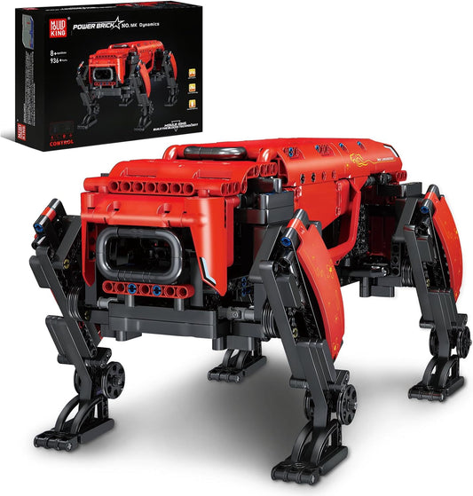 Mould King Robot Dog MK Dynamics Building Kits, MOC Building Blocks Set to Build, Gift for Kids Age 8+/Adult Collections Enthusiasts(936 Pieces with Motor/APP Remote Control)