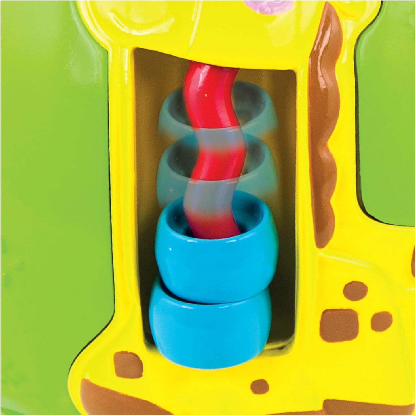 winfun Roll 'N Pop Jungle Activity Ball with Light-Up Lion, Pop-Up Monkey, Sliding Beads & Roller Ball – Interactive Sensory Toy for Babies, Promotes Fine Motor Skills, Coordination & Cognitive
