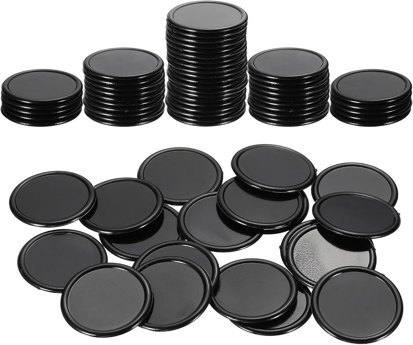 uxcell 100Pcs 0.8 Inch Plastic Poker Chips, Mini Bingo Chips Learning Counters Counting Counters Disks Markers Opaque Game Tokens for Game Play Math Counting, Yellow