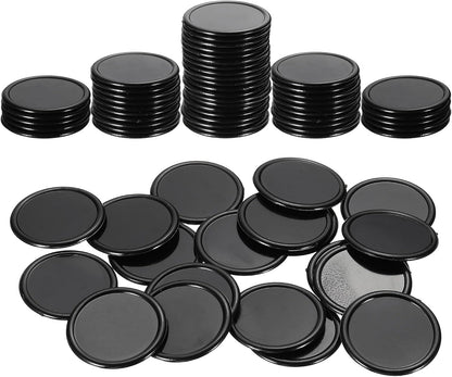 uxcell 100Pcs 0.8 Inch Plastic Poker Chips, Mini Bingo Chips Learning Counters Counting Counters Disks Markers Opaque Game Tokens for Game Play Math Counting, Yellow