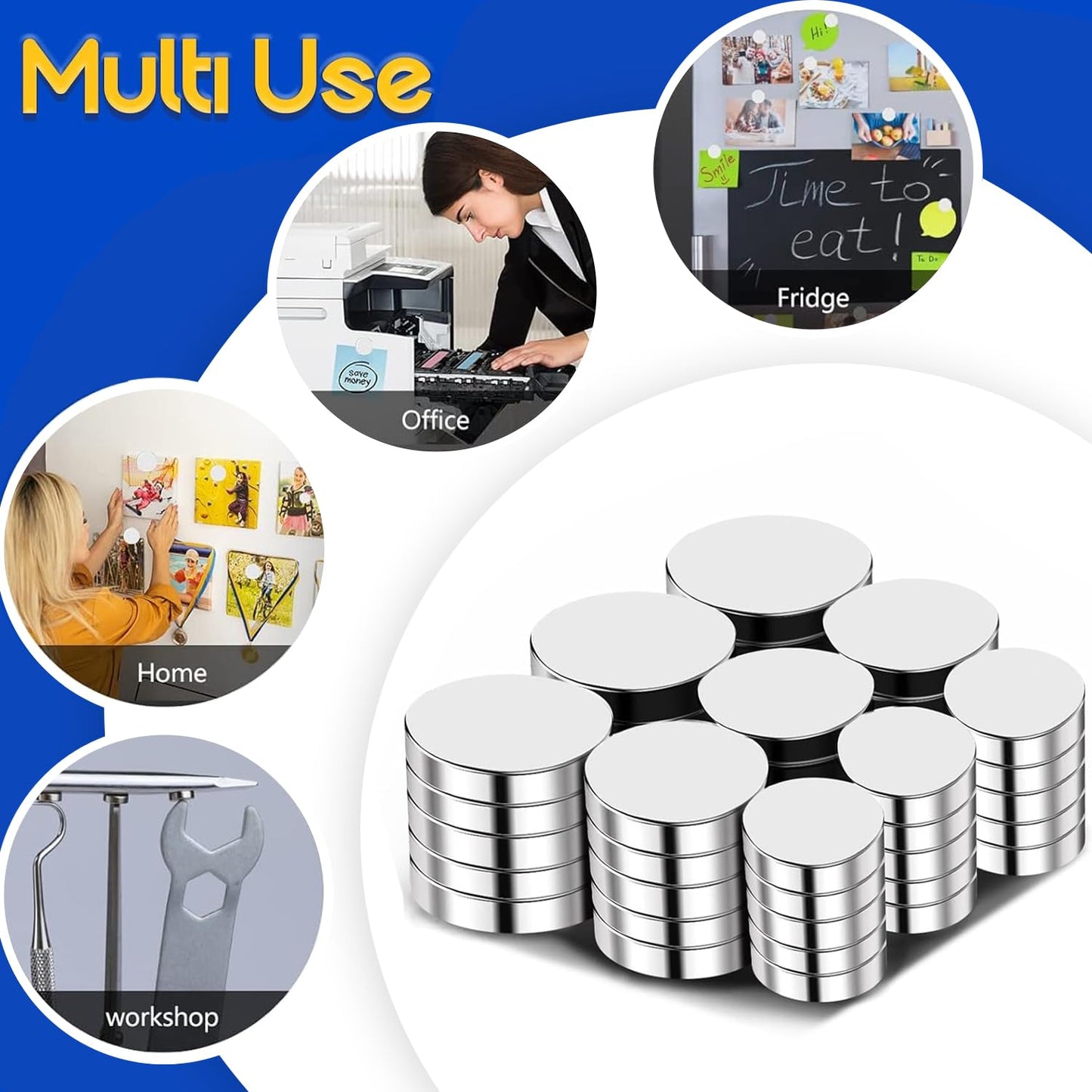 320Pcs Small Neodymium Magnets, 6x2mm Small Rare Earth Magnet Mini Magnets for Whiteboard, Office, School, STEM Measurement Kit, 3D Printing,Science Experiments