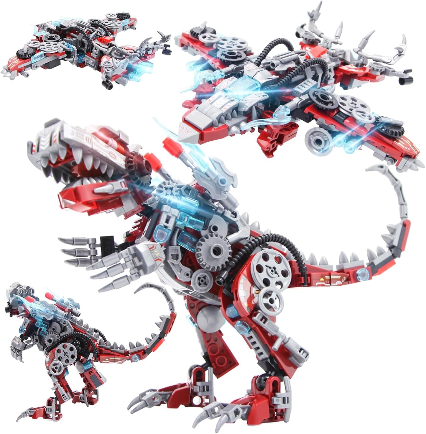 Transforming Robot Mech Building Block Sets, Destroy Warrior City Soldier Mech Model Action Mech Model Building Kit, Cool Robots Toys Gift for Adults and Kids Boys 6 7 8 10+, （542 PCS）