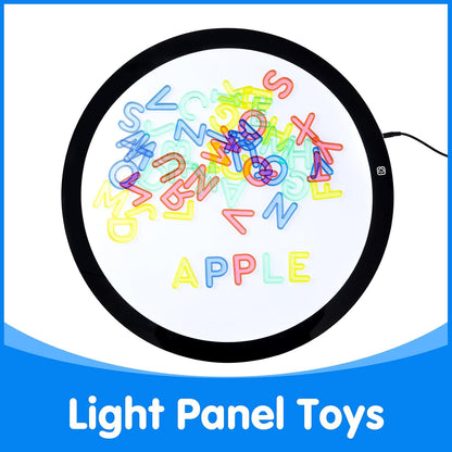 66 Pcs Translucent Letters and Numbers – Light Table Toys, Manipulatives and Accessories for Enhanced Learning & Fun