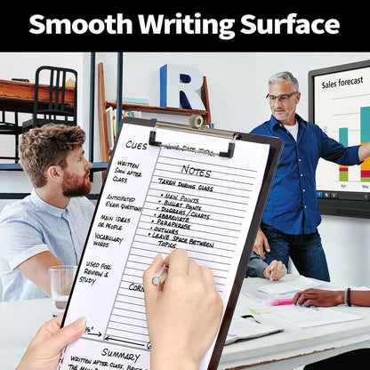Sooez Plastic Clipboard with Pen Holder, [10% Thicker] Clip Boards 8.5x11 with Low Profile Clip, Cute Hanging Clipboard, Standard Letter Size A4 for Women Teacher, Office & School Supplies