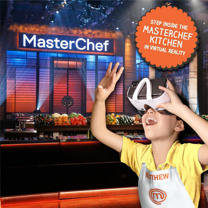 Abacus Brands VR MasterChef Junior - Virtual Reality Kids Cookbook and Interactive STEM Learning Activity Set (Full Version - Includes Goggles) - for Ages 8 and Up - Spanish Language Version