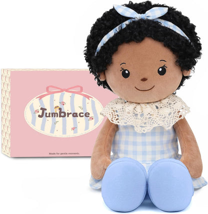 Soft Baby Doll Toys,16 inch Educational Plush Doll for Girls Learning Sensory Montessori Toy Birthday Gifts Cuddly Plush Toys for Toddler Kids (Yellow)