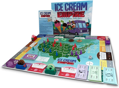 Ice Cream Empire by Empire Games –Strategic Family Game for Adults, Teens & Kids Ages 7+, Build Your Ice Cream Business Board Games for Adults & Kids, Educational Kids Games for Game Night Fun