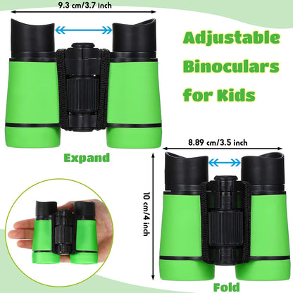 Yeaqee 18 Pack Kid Binoculars Toy Bulk Shock Proof Party Favor Binoculars Gifts for Age 6+ Years with Neck String Folding Mini Small Telescope Children Kids Camping Outdoor Educational Gifts