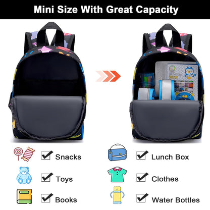 Accmor Toddler Backpack Leash with Anti Lost Wrist Link, Cute Mini Child Walking Harnesses Keep Kids Close Back Pack Rope Tether Rein for Baby Boys (Pink/Unicorn)