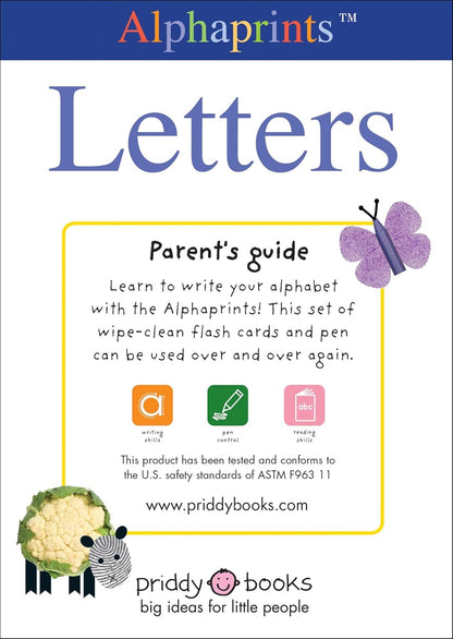 Alphaprints: Wipe Clean Flash Cards Letters