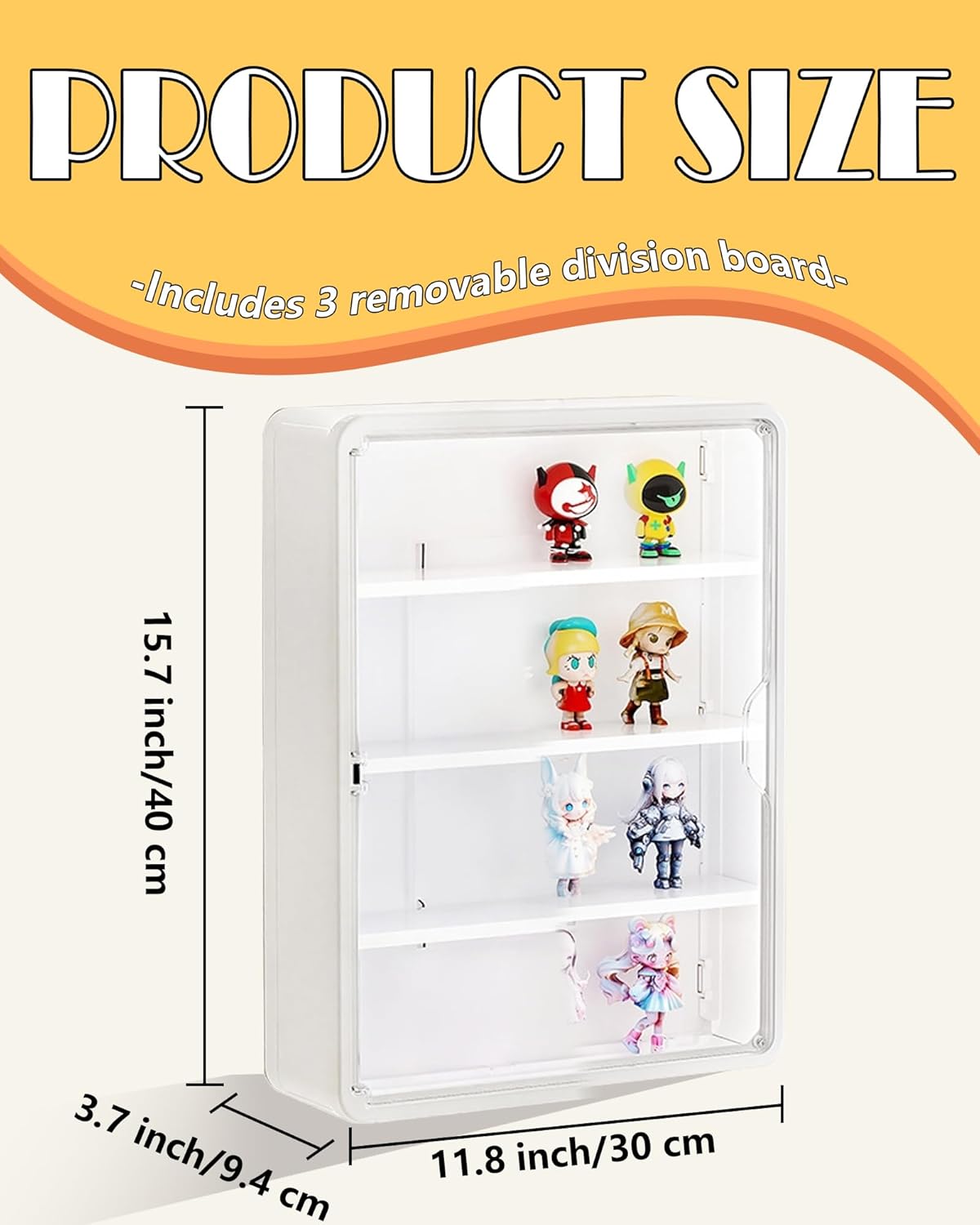 HGYZE Peg Boards for Wall with Shelf & Hooks, No Punching Craft Storage, Small Pegboard Ledges Organizer for Hanging Keychains, 4 Pack Decorative Wall Panel Kits for Blindboxes Lightweight Dolls, Pink