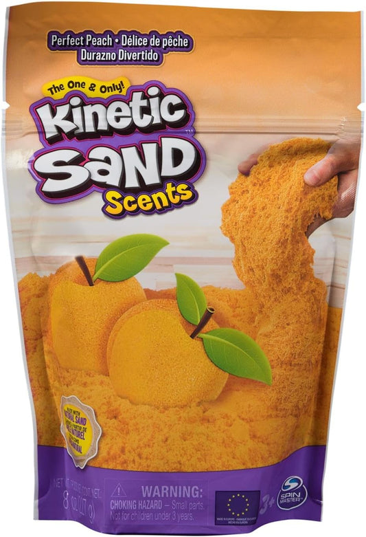Kinetic Sand, 8oz Perfect Peach Scented Play Sand, Sensory Toys for Kids Ages 3 and up