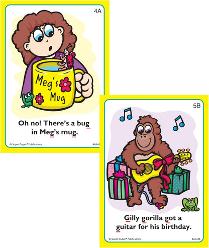 Super Duper Publications | Say and Do® Action Articulation G Sounds Fun Deck | Vocabulary and Language Development Flash Cards | Educational Learning Materials for Children
