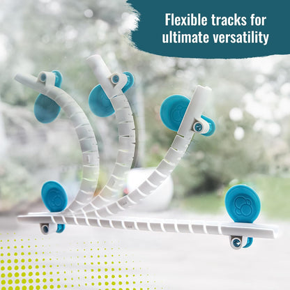 Gecko Run Marble Run Starter Set by Thames & Kosmos, Toy of the Year Winner - 63 Piece Vertical Marble Run, Flexible Tracks | Fast, No-Mess Setup, Residue-Free Nano-Adhesive Pads, Creative Play