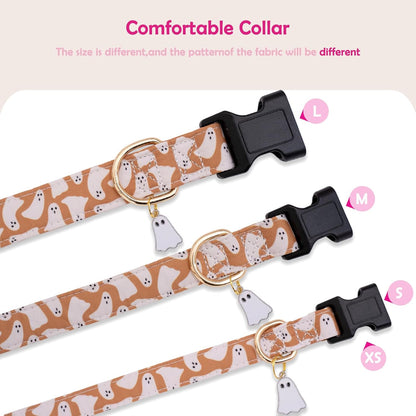 Faygarsle Dog Collar for Small Medium Large Dogs Colorful Puppy Collars for Female Dogs Toy Building Blocks Patterned Pet Collars for Summer Spring Wedding Puppy Girl Dog Collar M