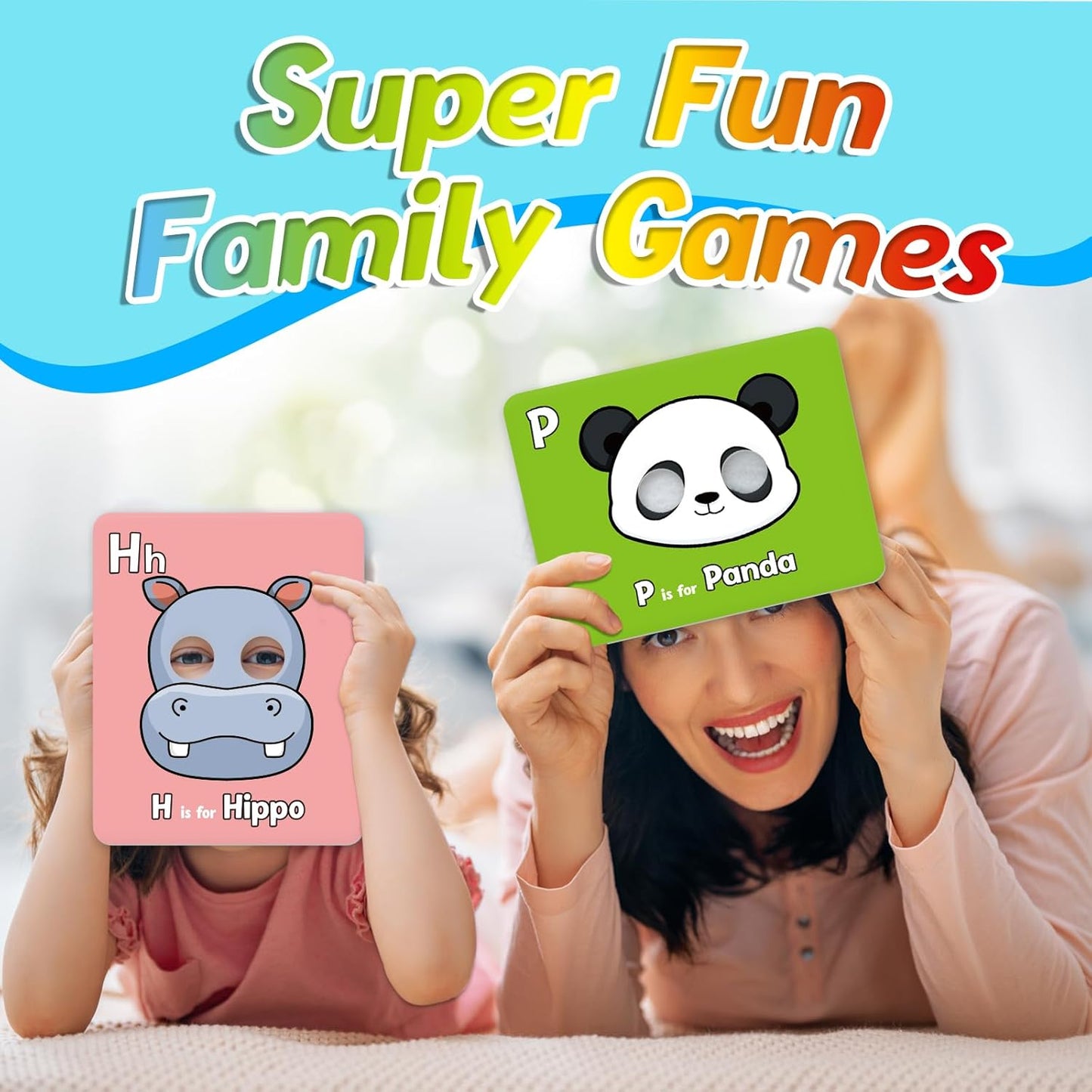Aizweb Alphabet Flash Cards,Giant Animal Flash Cards for Toddlers 1-3,Alphabet Learning Toys Lowercase Uppercase Letter Learning Game ABC for Kids Ages 3-5 Classroom Preschool Kindergarten