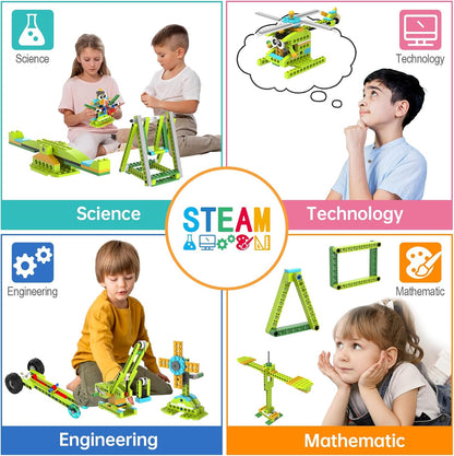 makerzoid Building Robot Kit, 370+ Educational DIY Building Blocks, 100+ Models STEM Robot Toy for Kids Ages 6+, Birthday Christmas Graduation Gift for Boys Girls