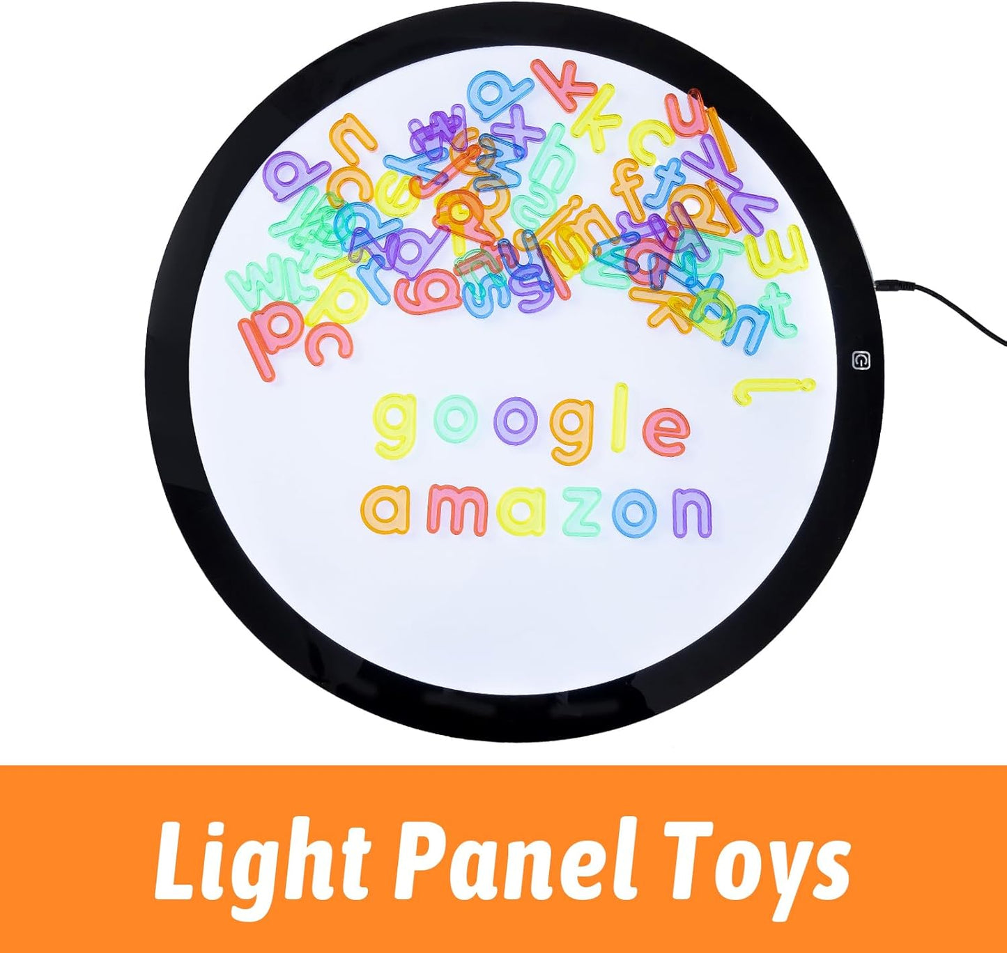 52 Pcs Plastic Capital Letters – 2 Sets of Capital Letters - Perfect Light Table Manipulatives for Early Learning and Play