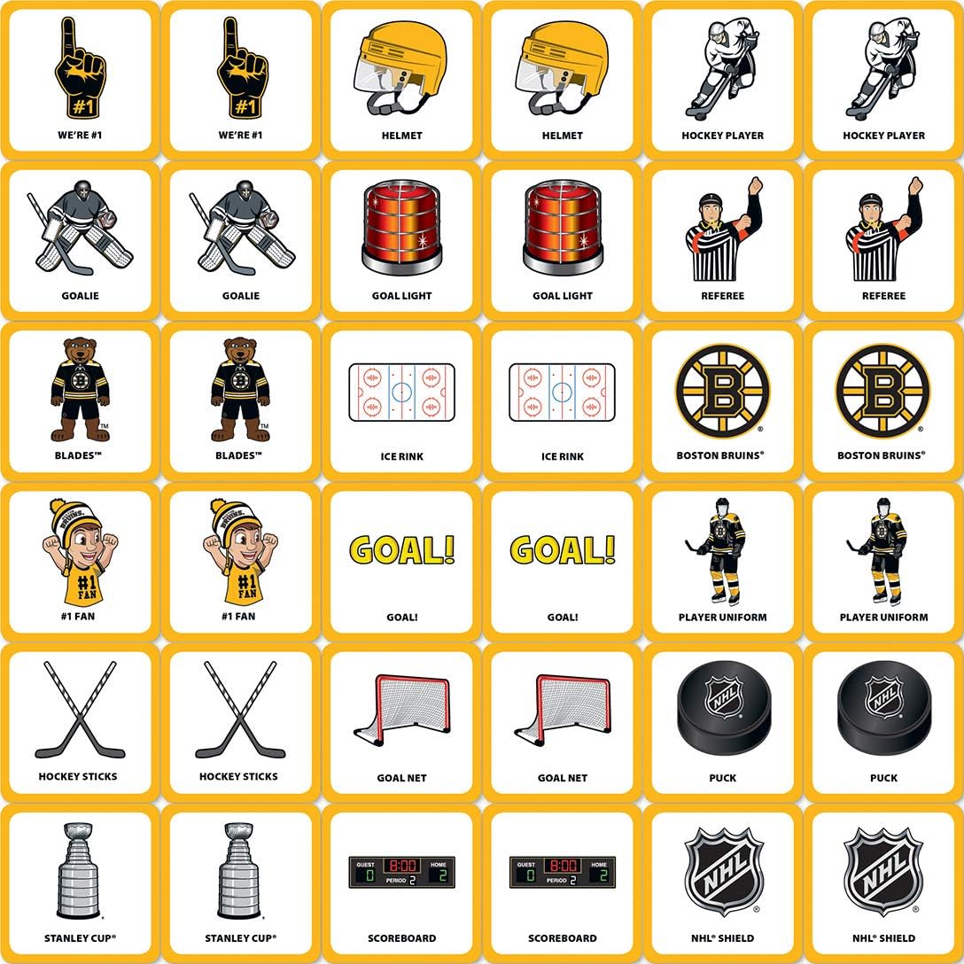 MasterPieces NHL Chicago Blackhawks Matching Game, For Ages 3+ - Fun Family Entertainment for Kids and Adults - Educational, Engaging, and Perfect for Game Night, Interactive Classroom Activities