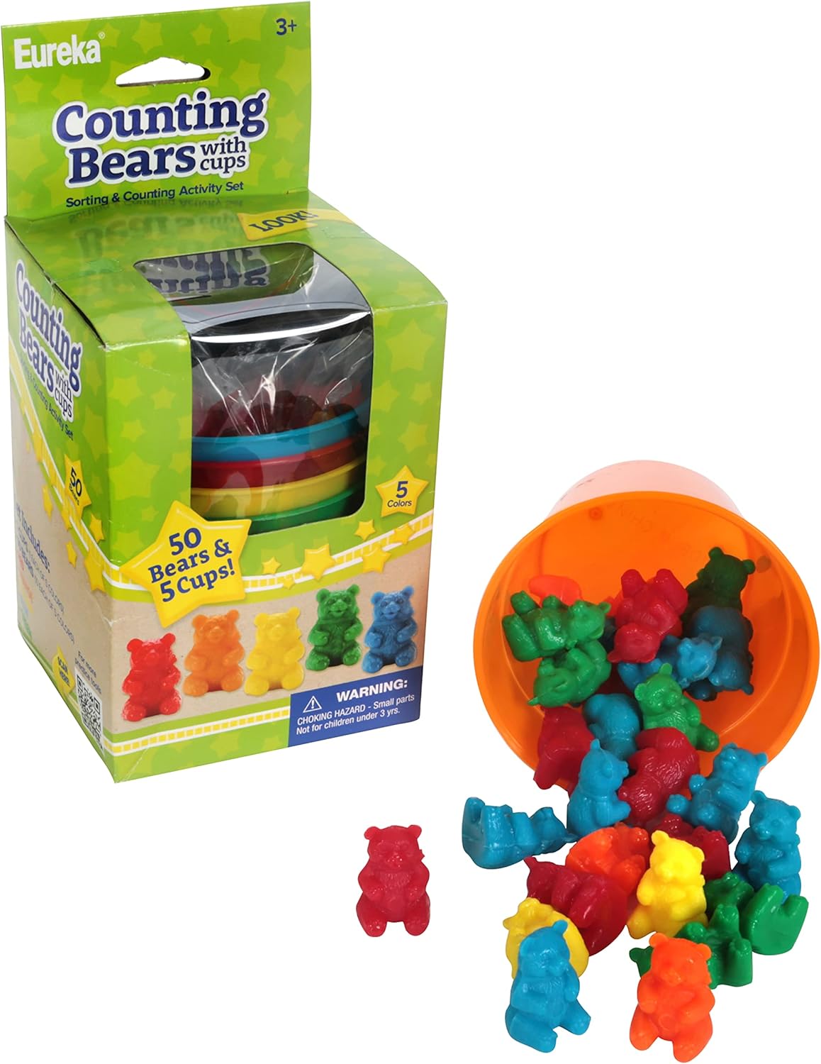 50 Counting Bears with 5 Cups