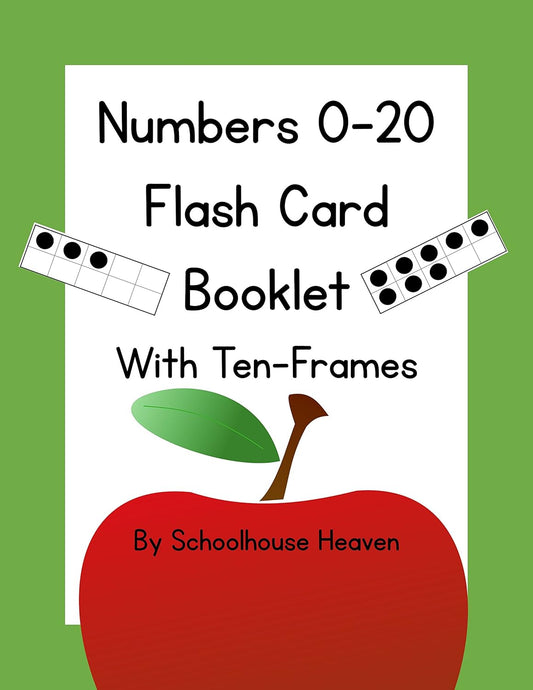 Numbers 0-20 Flash Card Booklet: With Ten-Frames