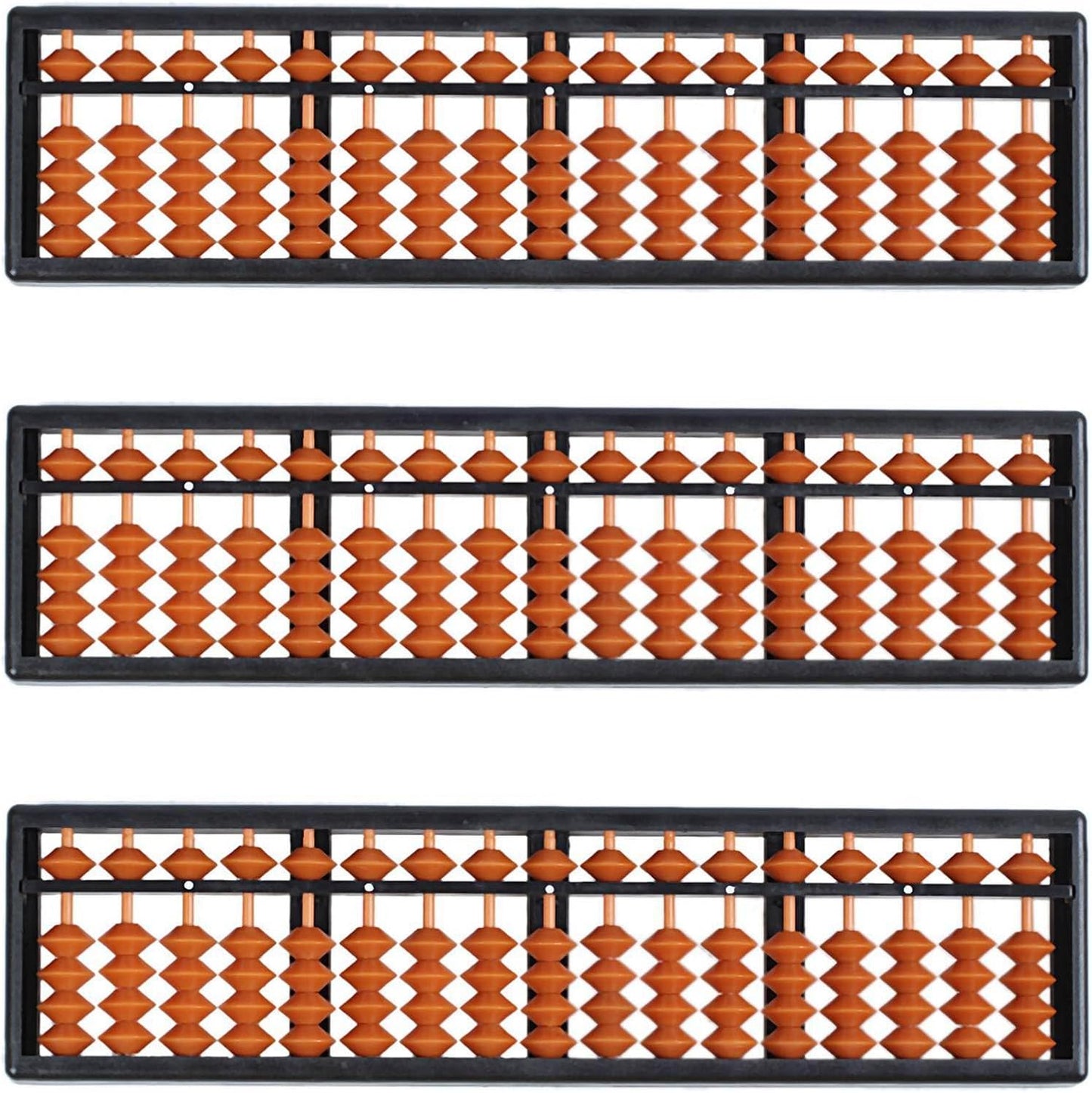3X Plastic Abacus Arithmetic Abacus Kids Calculation Tool 17 Digits