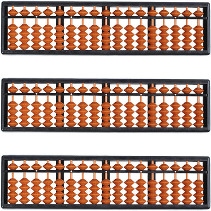 3X Plastic Abacus Arithmetic Abacus Kids Calculation Tool 17 Digits