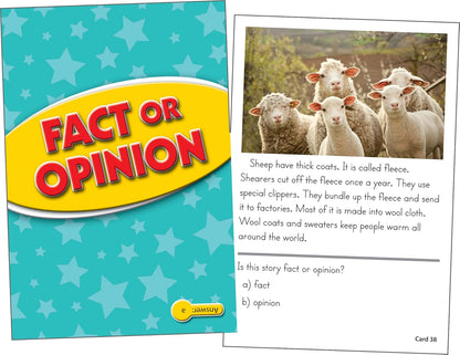 Edupress Reading Comprehension Practice Cards, Informational Text, Red Level (EP63437) Medium