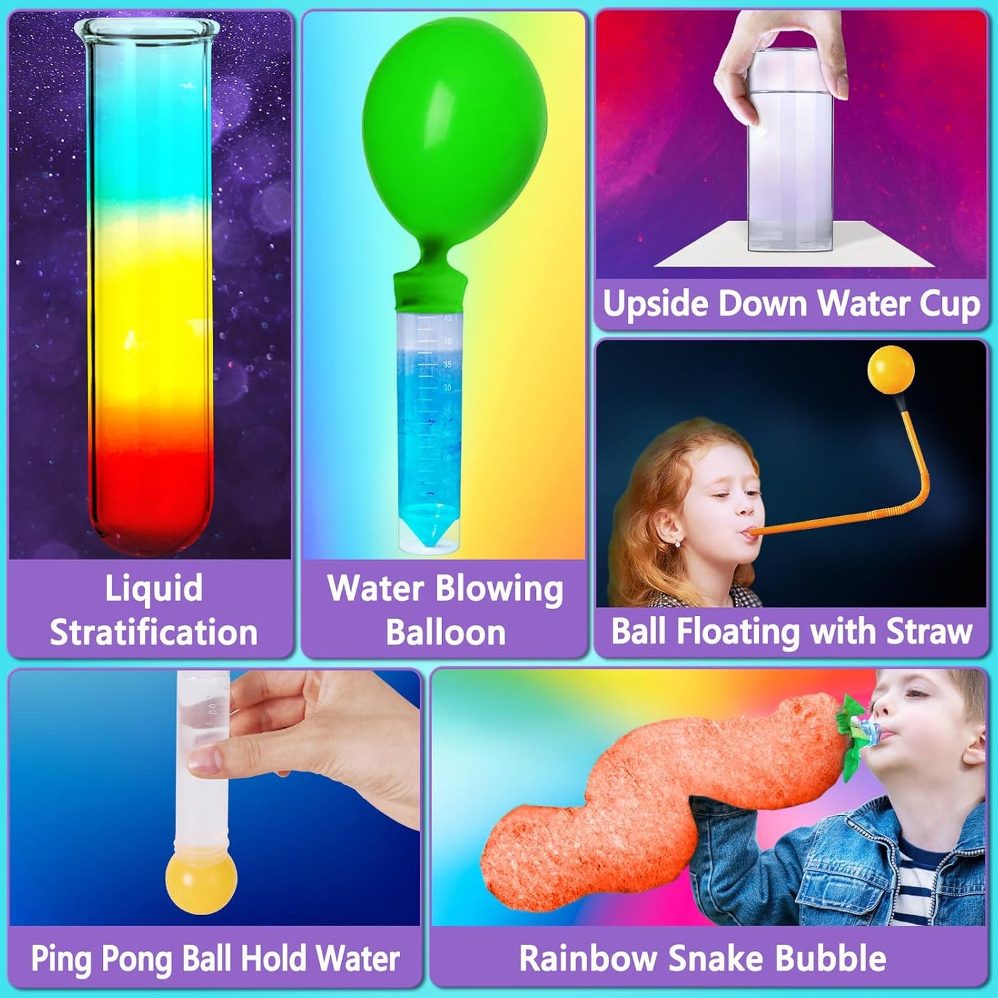 UNGLINGA 50+ Science Lab Experiments Kit for Kids, STEM Activities Educational Scientist Toys Gifts for Boys Girls Chemistry Set, Gemstone, Volcano Eruption