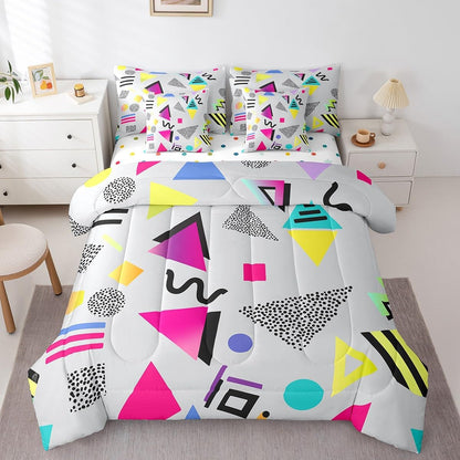 Erosebridal Chemical Equation Bed in a Bag Queen Comforter Set 7 Piece,Chemistry Bedding Sets Science Students Learning Gift Sheet Set with Comforter,Molecular Formula Education Bed Set - Colors B