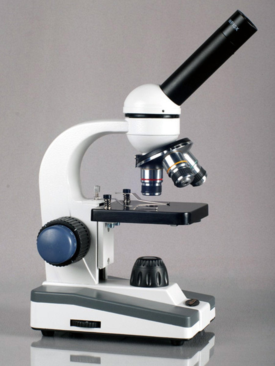 AmScope M150C / M150C-I 40X-1000X All-Metal Optical Glass Lenses Cordless LED Student Biological Compound Microscope