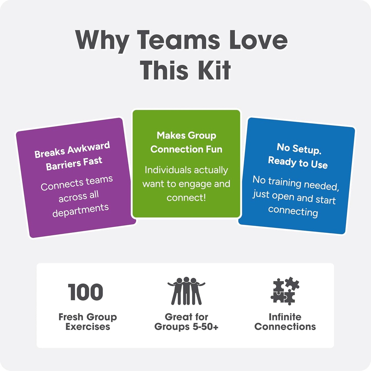We! Connect Cards - Conversation Cards to Build Trust & Connection - Ideal Office Games, Ice Breakers & Educational Team Building Games - Featured by TEDx (60 Color-Coded Pieces)