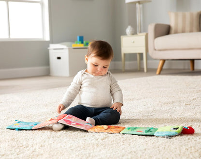 Lamaze Fun with Colors Soft Baby Book - High Contrast Baby Book with Crinkly Cloth Pages - Sensory Books for Babies Ages 6 Months and Up