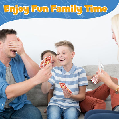 Kasfalci Family Conversation Cards, Conversation Starter Cards, Playing Question Card Games for Families, Family Board Games, Dinner Table & Road Travel Activities for Kids, Teens and Adults