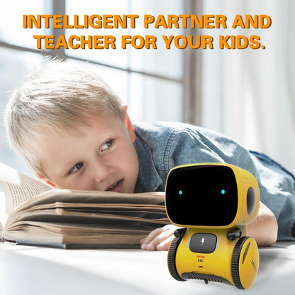 98K Kids Robot Toys for Girls and Boys, Touch and Voice Control Robots Interactive Smart Talking Robots Intelligent Partner and Teacher with Singing, Dancing, STEM Toy Gifts for Kid Age 3 and Up